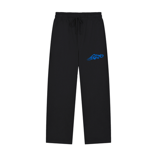 Solid Color Straight-Leg Sweatpants