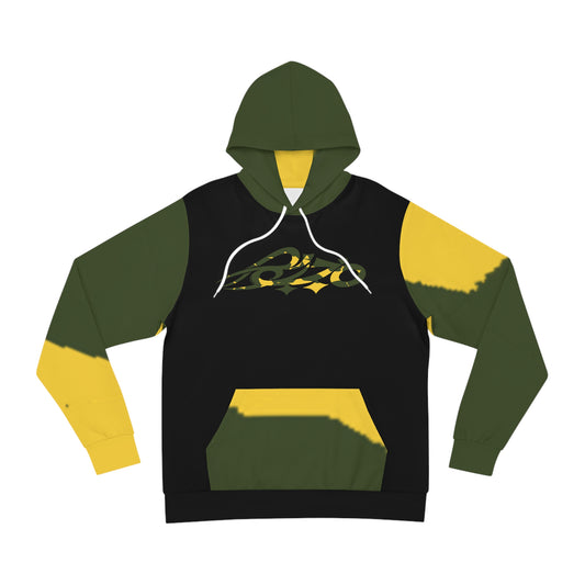 MAJBWR - Graphic Hoodie — Black & Yellow Camo All-Over Print Fashion Hoodie