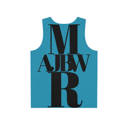 MAJBWR - Stylish Men's Tank Top Turquoise  (AOP) All Over Print