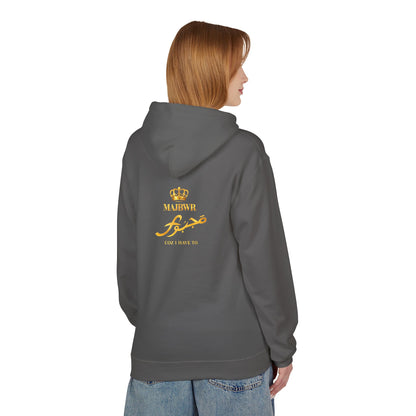 MAJBWR - Majesty Crown Hoodie — Gold Script "Coz I Have To" Streetwear