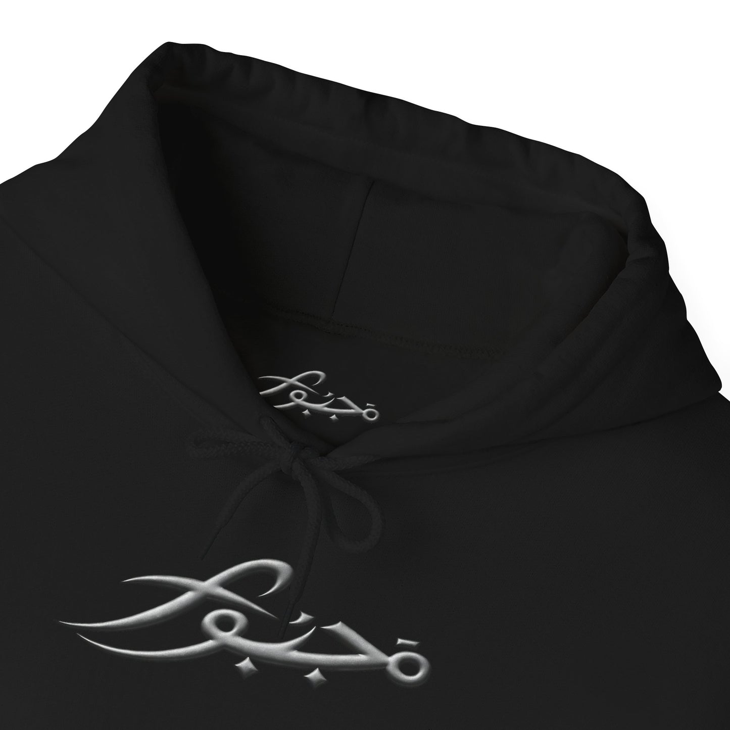 MAJBWR - Arabic Script Hoodie – 'By Choice Not Force' Black Pullover