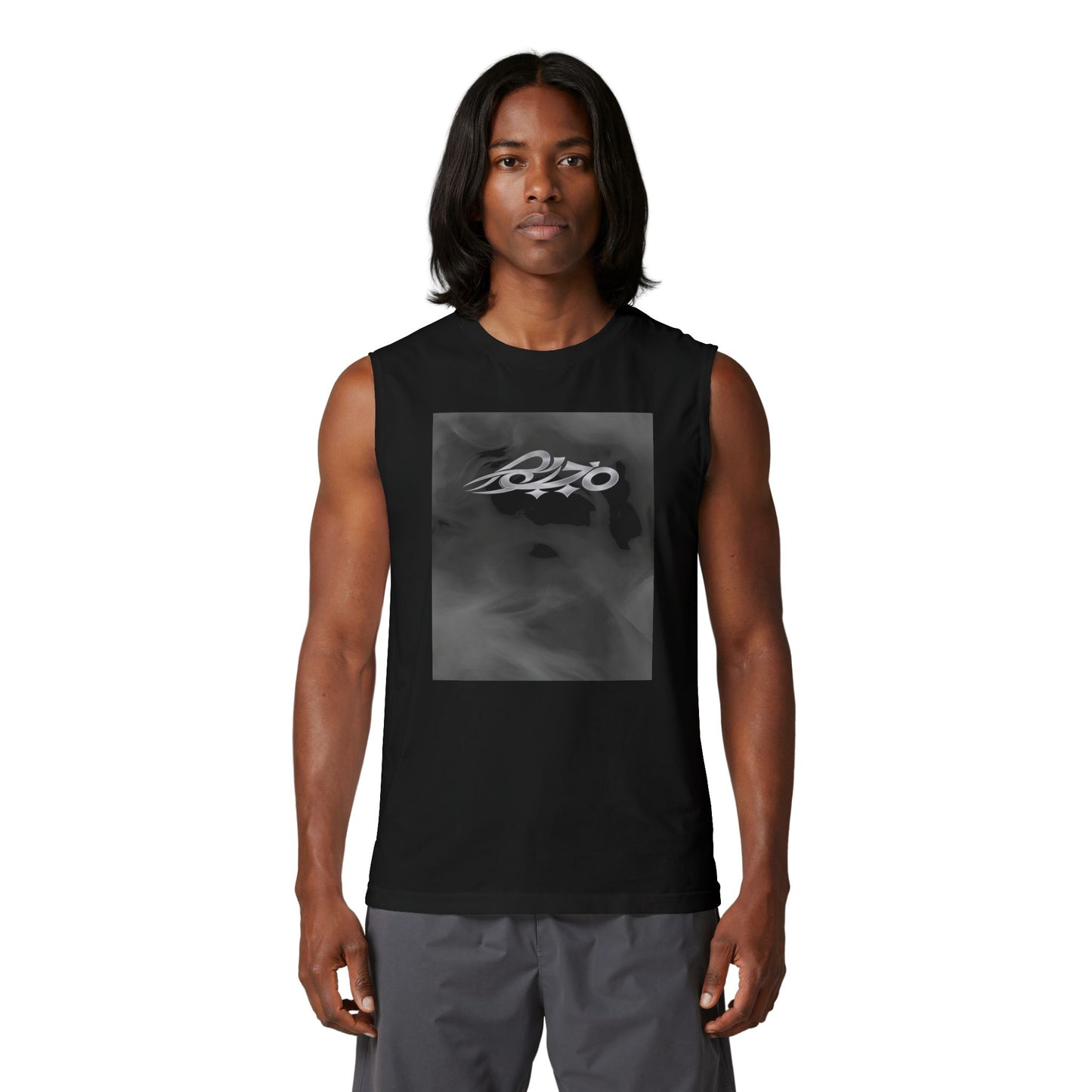 MAJBWR - Black Ghost Smoke Crown Tank Muscle Tank