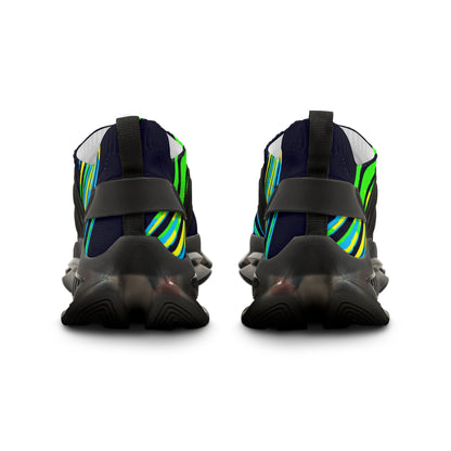 MAJBWR - Men's Mesh Sneakers — Camo Deep Dark Blue