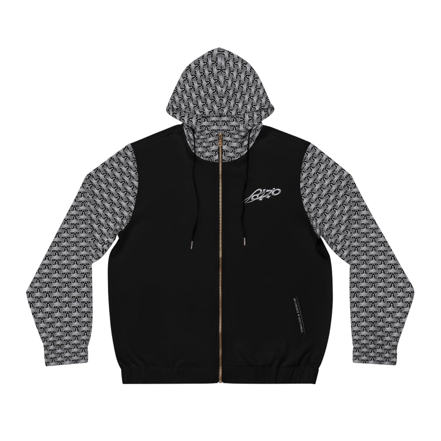 MAJBWR - Black Ghost White Crown Hoodie — Limited Edition Full-Zip