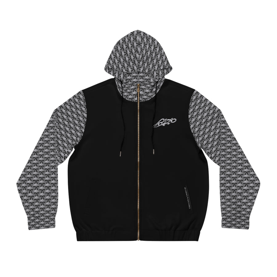 MAJBWR - Black Ghost White Crown Hoodie — Limited Edition Full-Zip