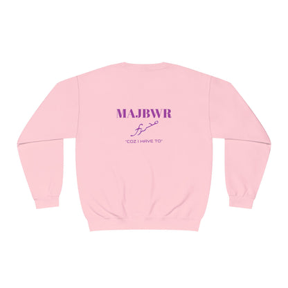 MAJBWR - Unisex Crewneck Sweatshirt Purple