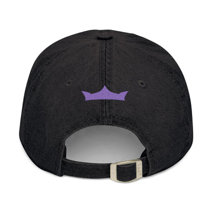 MAJBWR - Embroidered Crown & Sword Arabic Script Denim Hat — LTD