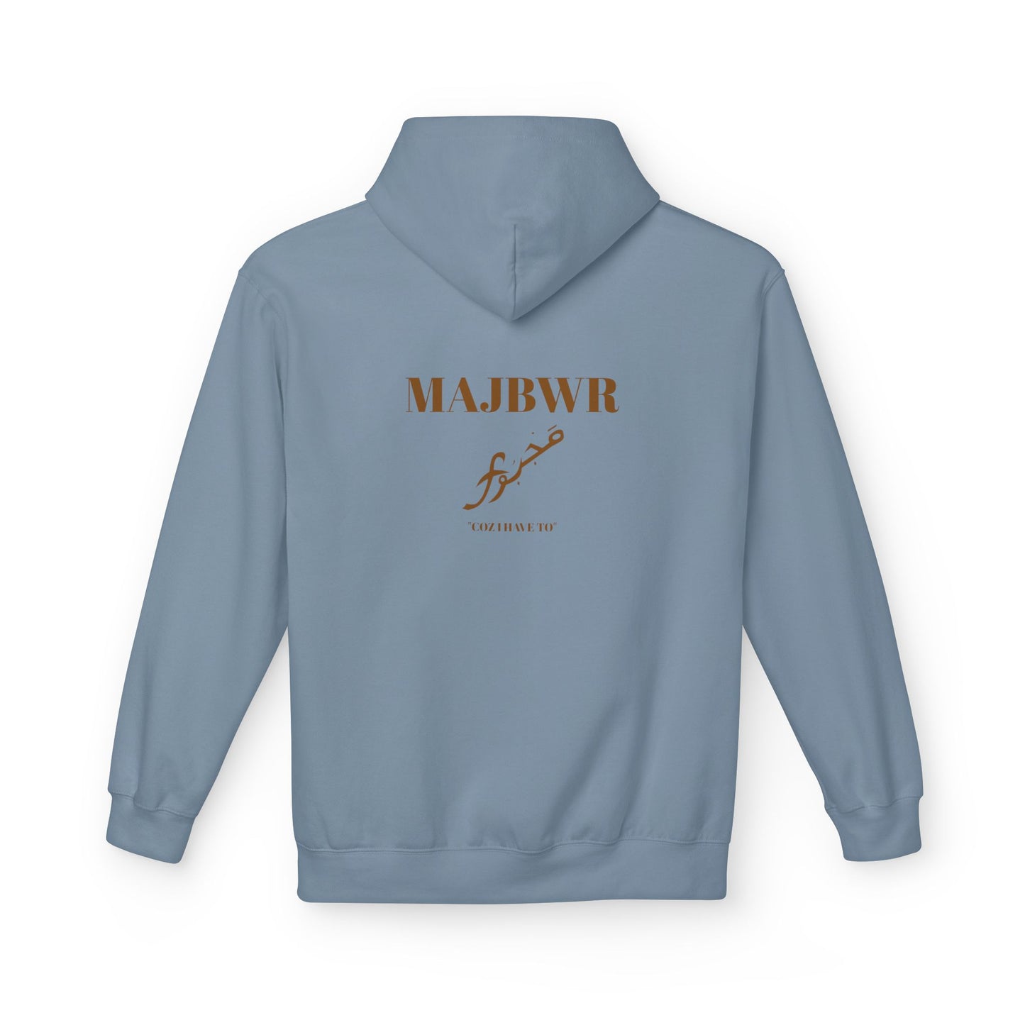 MAJBWR - Minimal Script 'Love' Hoodie — White Casual Pullover