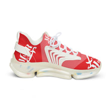MAJBWR -  Men's Mesh Snake Sneakers Red X