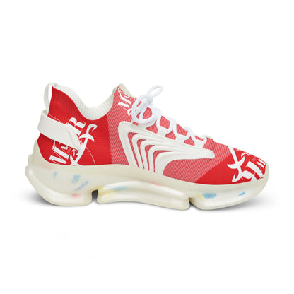 MAJBWR -  Men's Mesh Snake Sneakers Red X