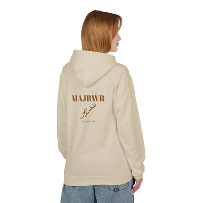 MAJBWR - Minimal Script 'Love' Hoodie — White Casual Pullover
