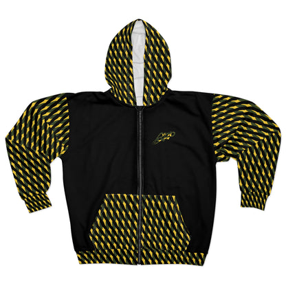 MAJBWR - Camo Hoodie — Black & Yellow Camo Designer Pattern