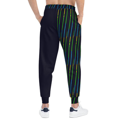 MAJBWR - Camo Deep Dark Blue Athletic Joggers — Limited Edition