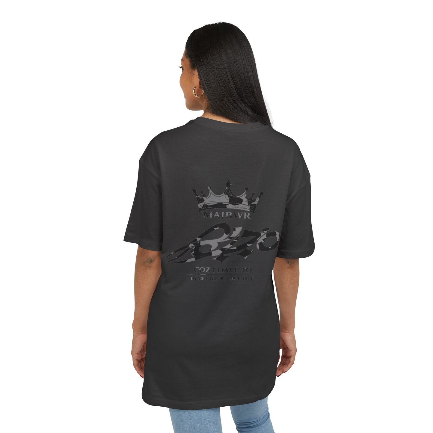 MAJBWR - Coz I Have To Crown Logo Oversized Tee