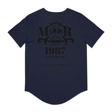 MAJBWR - Men's Curved Hem Tee - 'Major Since 1987' Graphic T-Shirt