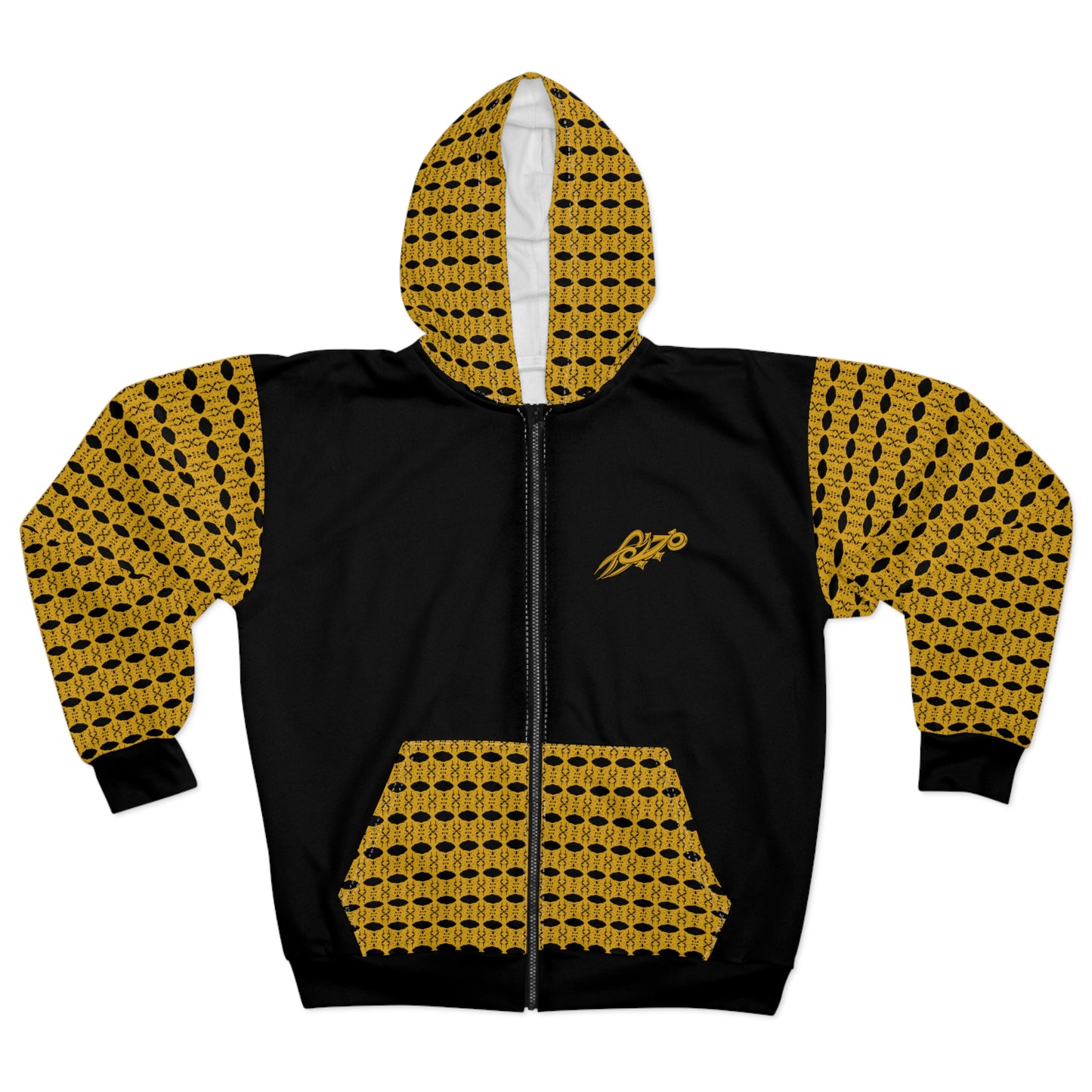 MAJBWR - Street King Gold Crown Black Zip Hoodie —  Designer Revolver