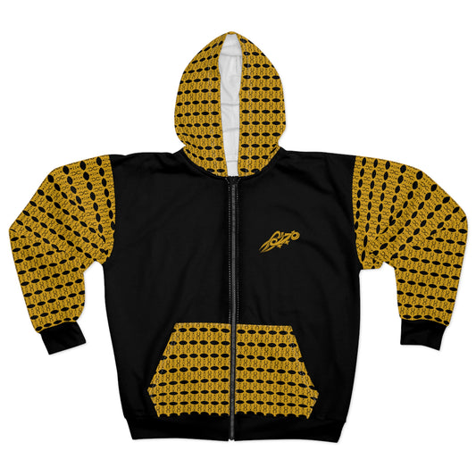 MAJBWR - Street King Gold Crown Black Zip Hoodie —  Designer Revolver
