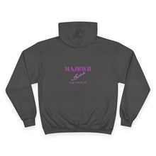 MAJBWR x Champion Hoodie – "COZ I HAVE TO" Purple Print