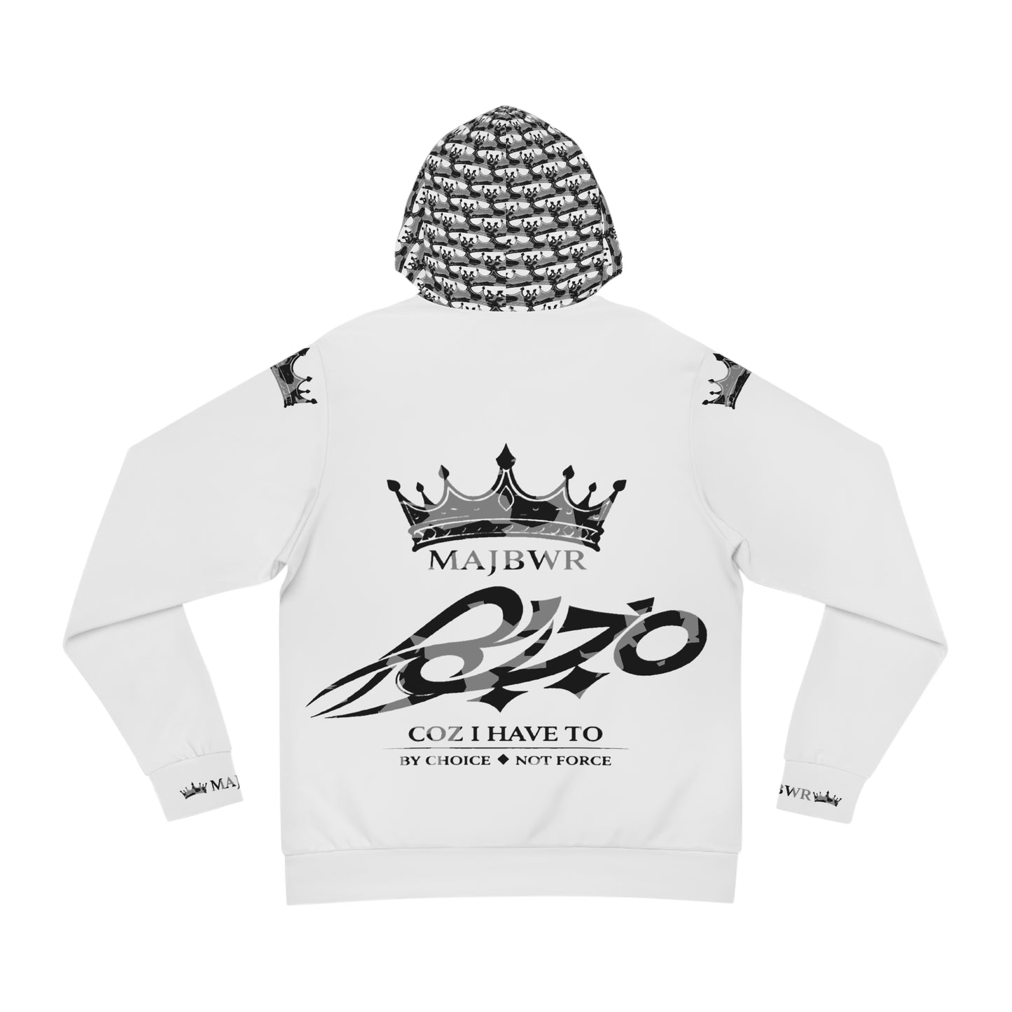 MAJBWR - Camo Crown White Hooodie