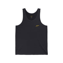 MAJBWR - Gold King Crown Script Tank Top — Arabic Calligraphy Crown Design