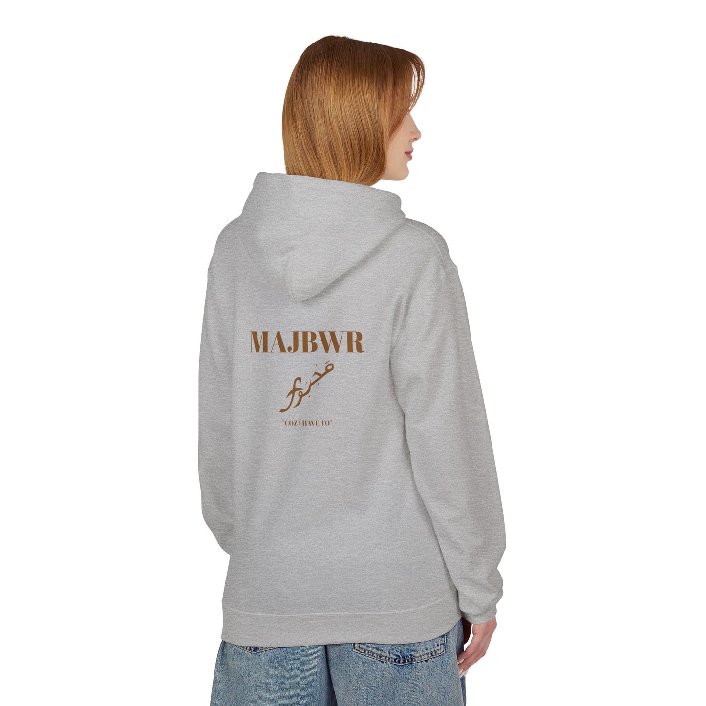 MAJBWR - Minimal Script 'Love' Hoodie — White Casual Pullover