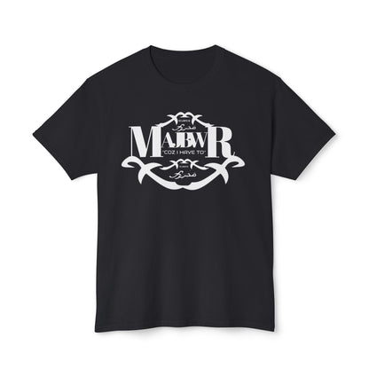 MAJBWR - Monogram Crest T-Shirt — Vintage Initials Graphic Tee