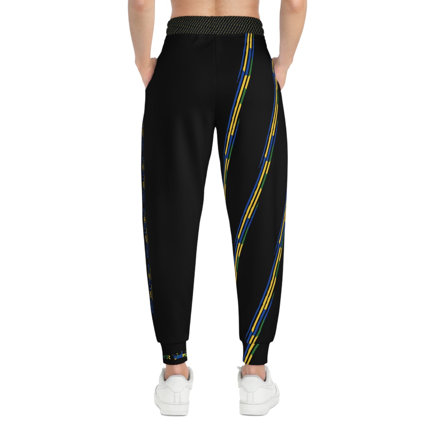 MAJBWR - Camo Black Athletic Joggers  Limited Edition