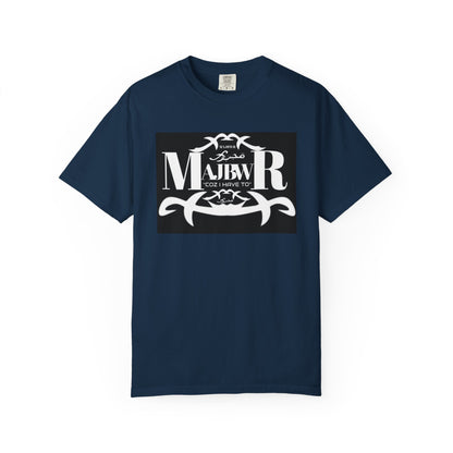 MAJBWR - T-Shirt — Bold Black Graphic Tee