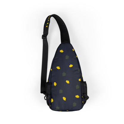 MAJBWR  - Olive Yellow Camo Chest Bag — Scatter Crossbody