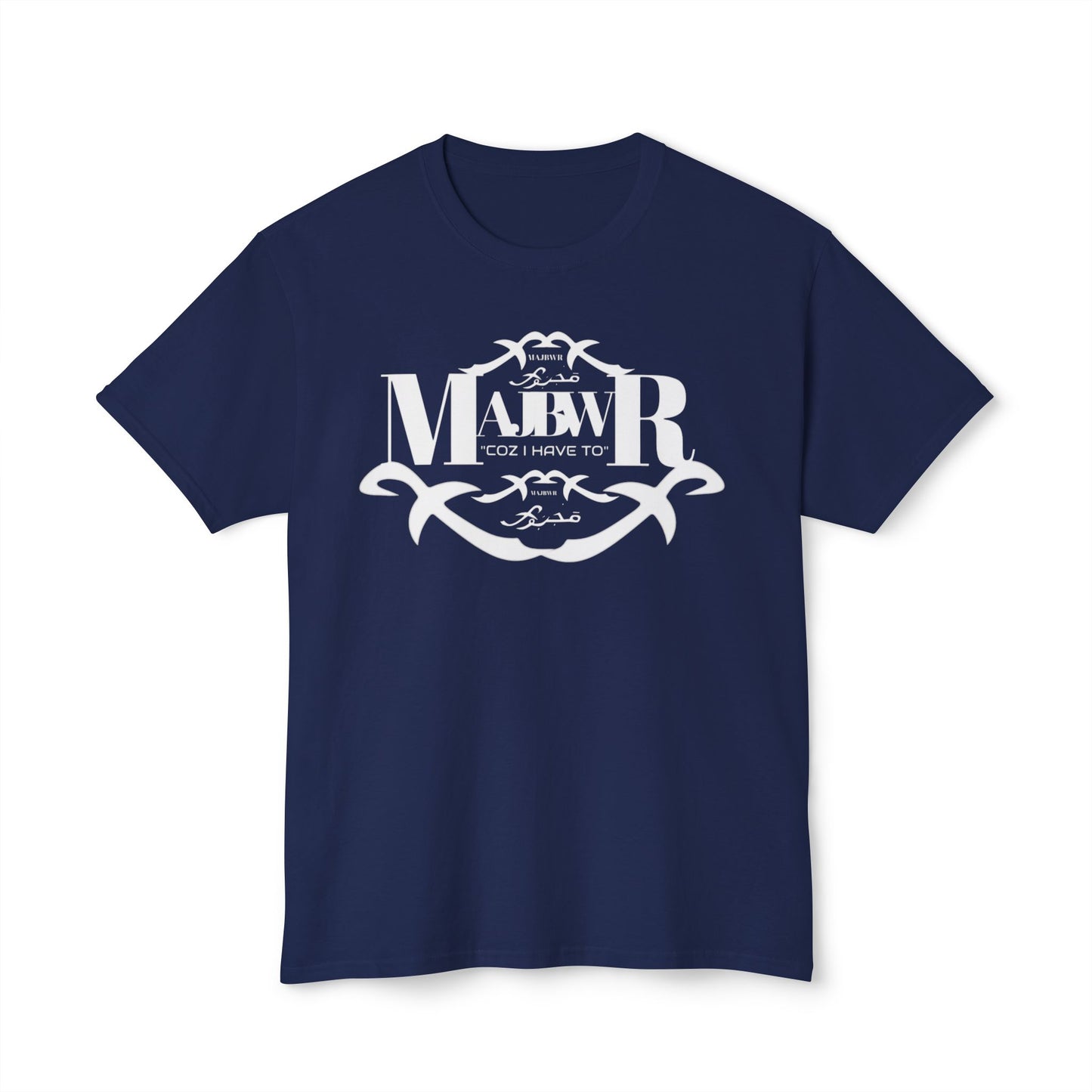 MAJBWR - Monogram Crest T-Shirt — Vintage Initials Graphic Tee