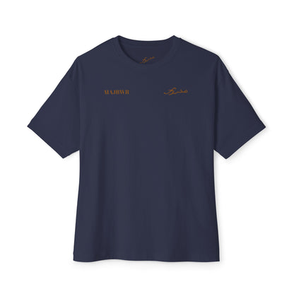 MAJBWR - Boxy Tee Gold Script Logo Oversized T-Shirt