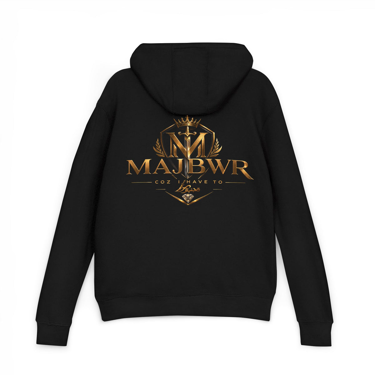MAJBWR - Gold Sword Diamond Edition"Coz I Have To" Arabic Script Hoodie