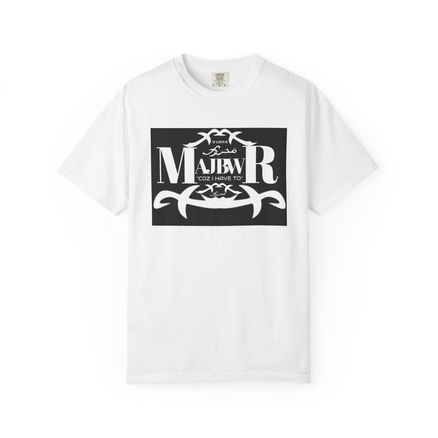 MAJBWR - T-Shirt — Bold Black Graphic Tee
