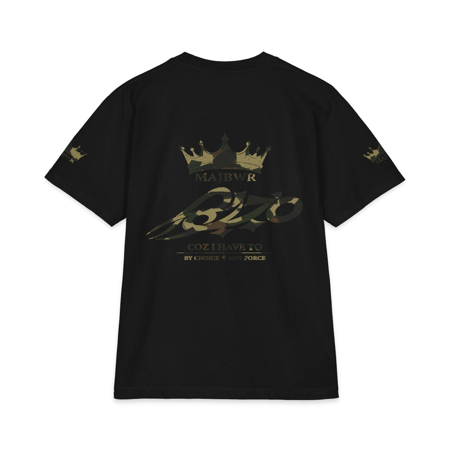 MAJBWR - Camo Black/Olive/Hunter Green Oversized Heavyweight T-Shirt