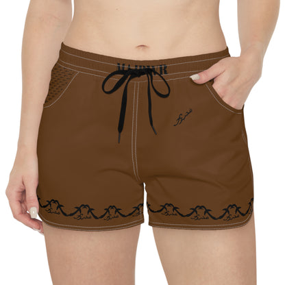 MAJBWR - Dark Brown Women's Casual Shorts