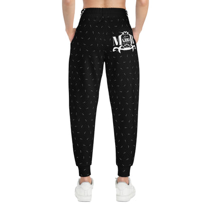 MAJBWR - "Black & White Print Joggers  AOP connect"