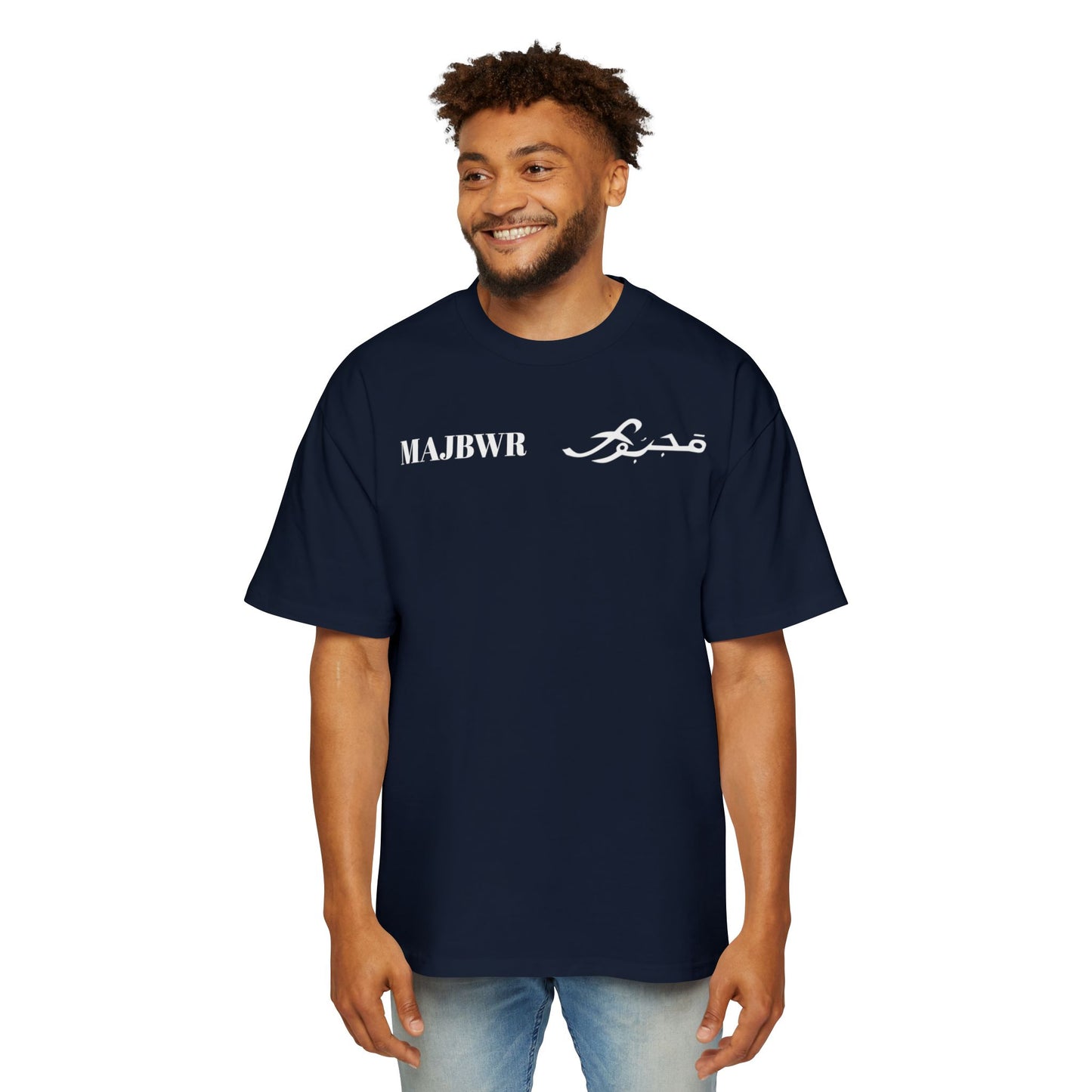 MAJBWR - Oversized Streetwear T-Shirt with Arabic Script