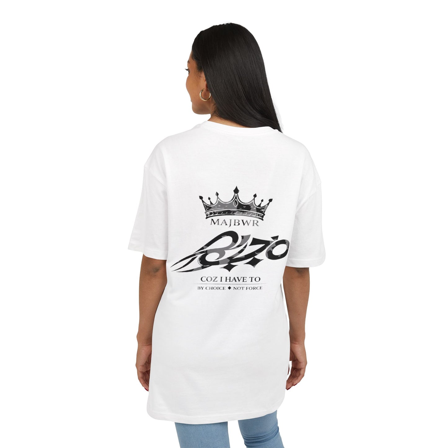 MAJBWR - Coz I Have To Crown Logo Oversized Tee
