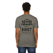 MAJBWR - Scripted Crest T‑Shirt — Minimalist Monogram Logo Tee