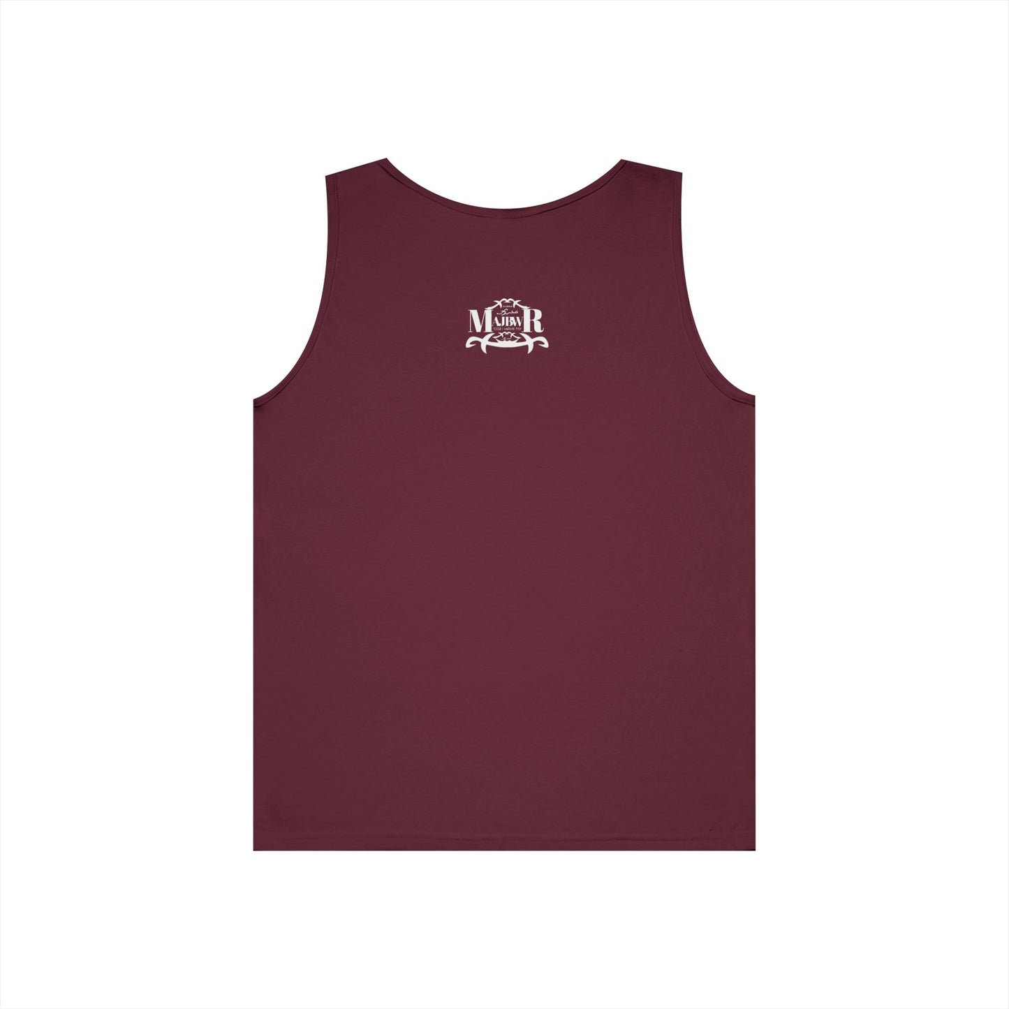 MAJBWR - Unisex Heavy Cotton Tank Top Left Right