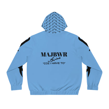 MAJBWR - Light Blue Full-Zip Hoodie