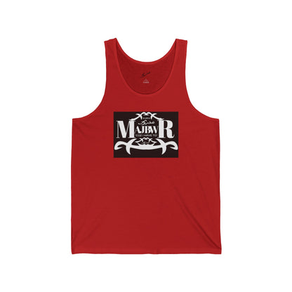 MAJBWR - Vintage Logo Tank Top — Graphic White Jersey Tank