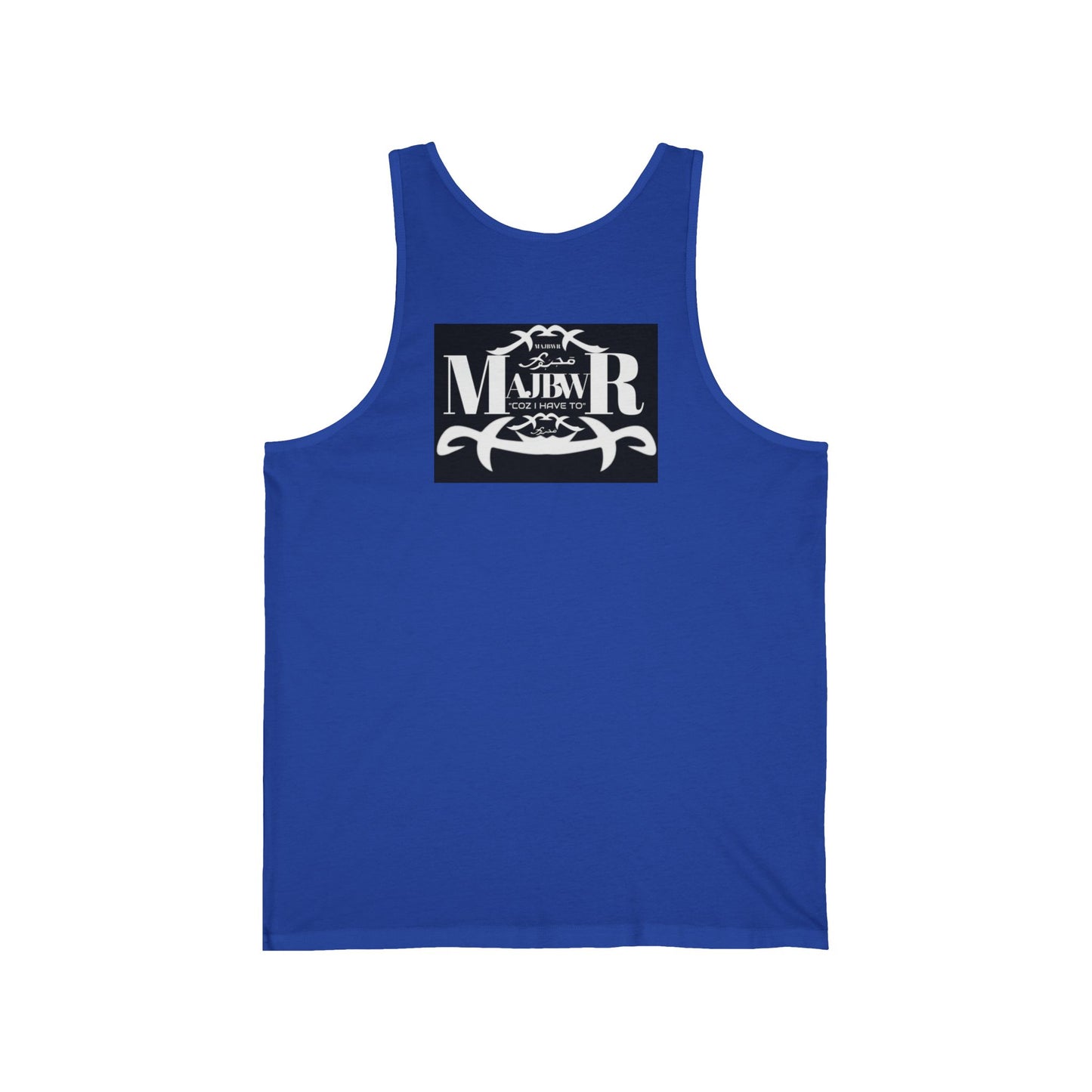 MAJBWR - Vintage Logo Tank Top — Graphic White Jersey Tank