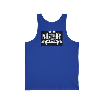 MAJBWR - Vintage Logo Tank Top — Graphic White Jersey Tank