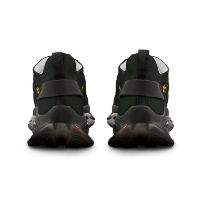 MAJBWR - Men's Mesh Sneakers — Deep Olive & Gold Athletic