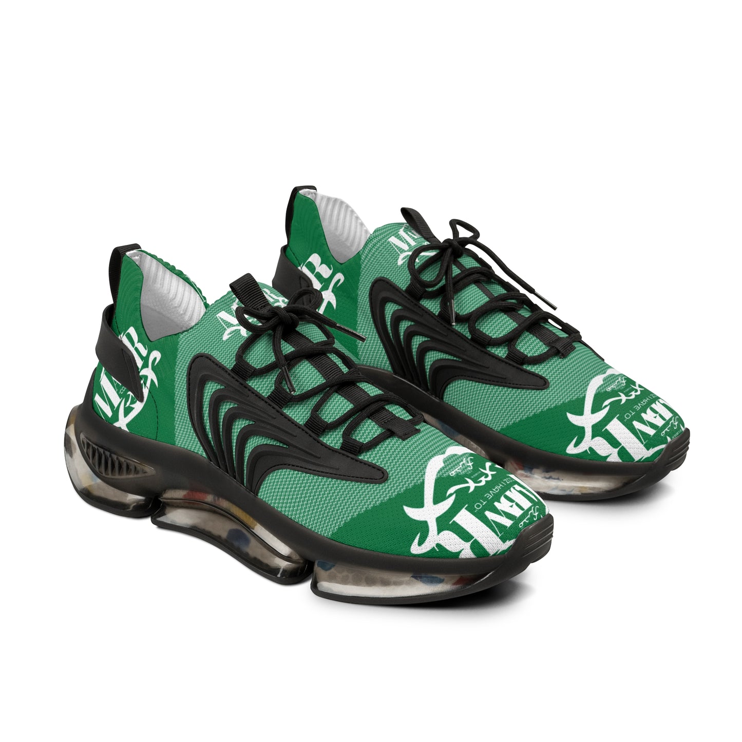 MAJBWR - Men's Mesh Snake Sneakers Green X