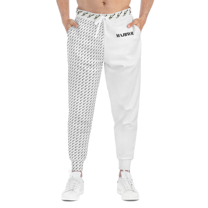 MAJBWR - White Athletic Joggers