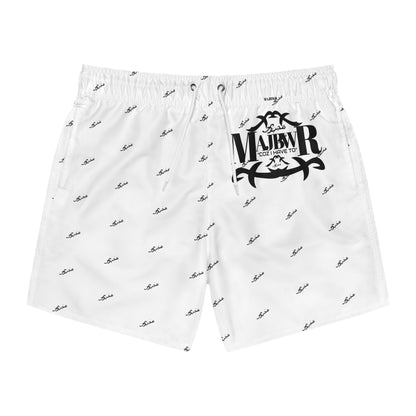 MAJBWR - Swim Trunks White AOP