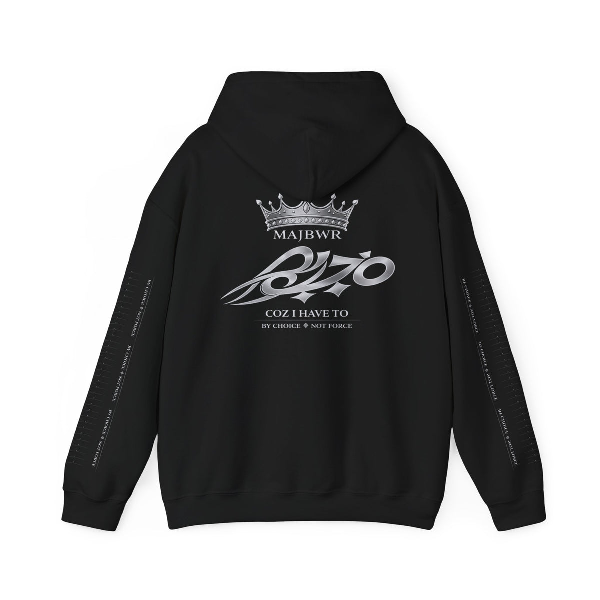 MAJBWR - Ghost White Back Crown Diamond Edition Hoodie