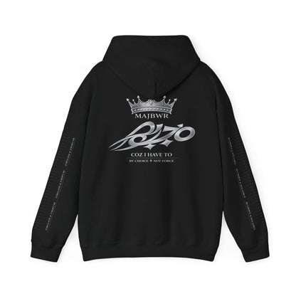 MAJBWR - Ghost White Back Crown Diamond Edition Hoodie